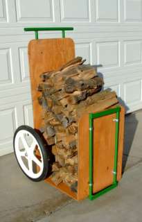 Firewood Log Cart Carrier Hauler Fireplace PLANS  