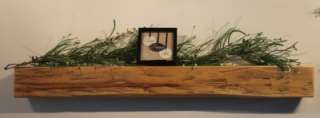   reclaimed vintage Basswood fireplace mantel / shelf rustic, old growth
