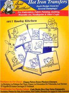 New Aunt Marthas Kooky Kitchen Dishes Pattern Transfer  