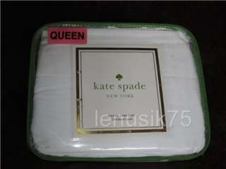 KATE SPADE 4PC QUEEN FITTED/FLAT SHEETS set 300 THREAD COUNT + pillow 