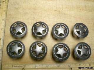 Rustic Rd STAR DRAWER PULLS KNOBS 1 5/8 Western Cast Iron  