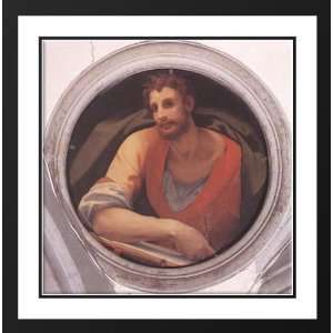   , Agnolo 28x28 Framed and Double Matted St. Mark