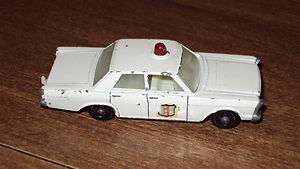   Matchbox Lesney # 55 59 Ford Galaxie Police 1966 match box car  