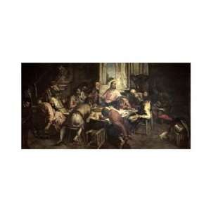  Jacopo Tintoretto   The Last Supper Giclee Canvas