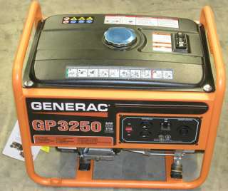 GENERAC GAS POWERED GP3250 3250 / 3750 WATT GENERATOR  