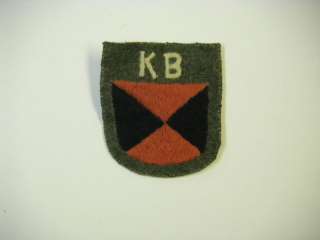 b0364 WW2 German Army Volunteer Sheild KB 3rd pattern  