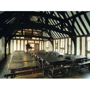 Interior of Schoolroom Where William Shakespeare was Educated, England 