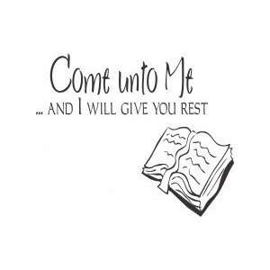 Come unto me   Removeable Wall Decal   selected color Salmon   Want 