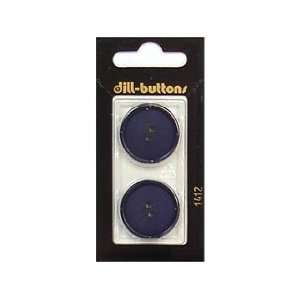  Dill Buttons 25mm 2 Hole Navy 2 pc (6 Pack)