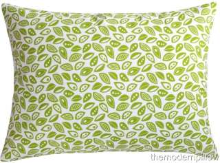 13x17 GREEN SPRIG LEAF throw pillow cover  