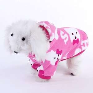  Winter Fluffy Hooded Dog Pajamas Coat Clothes Size XXL 