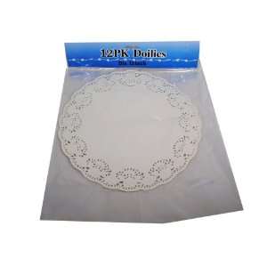  12 White Paper Lace Doilies 11 Round Table Craft Decor 