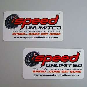    Speed 7000 Unlimited Auto Drag Racing Decal Sticker 2pk Automotive