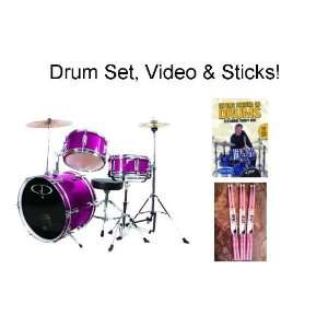  GP50 Child Size Junior Drum Set (Package) with Seat 