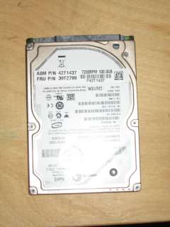 IBM 100Gb 7200RPM SATA Hard Drive T60 T61 X60 X61 R60 R61 T400 T500 