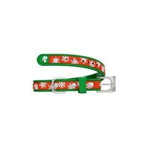  Dublin 020DUB MTS Small Winter Bliss Mistletoe Dog Collar 