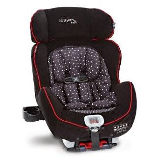The First Years C670 True Fit Premiere Convertible Car Seat, Black/Red