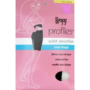 eggs Profiles Waist Smoother, Mid thigh (93422), Firm Control, Black 