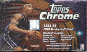 1998/99 Topps Chrome Basketball Hobby Box  