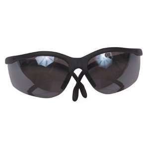  Extreme Wrap Safety Glasses With Adjustable Earpiece Mirrored Lenses