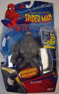 THE SPECTACULAR SPIDER MAN RHINO ACTION FIGURE ARMORED VILLAIN  