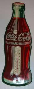 Coca Cola Coke Thermometer Tin Advertising Sign  