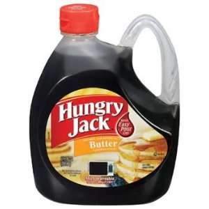 Hungry Jack Microwaveable Bottle Butter Flavored Pancake Syrup 27.6 oz 