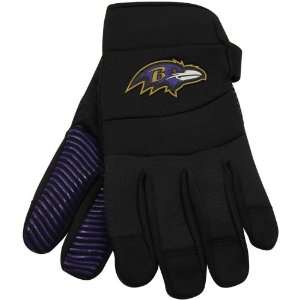  NFL McArthur Baltimore Ravens Black Deluxe Utility Work Gloves 