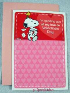 VALENTINES DAY   SNOOPY ONLINE COMPUTE   GREETING CARD  