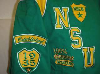 Norfolk State NSU Spartans Heavyweight Racing Jacket  