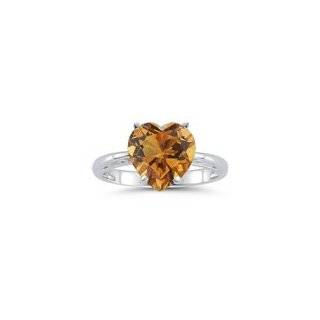  1.06 Cts Citrine Solitaire Ring in Platinum 3.0 Jewelry