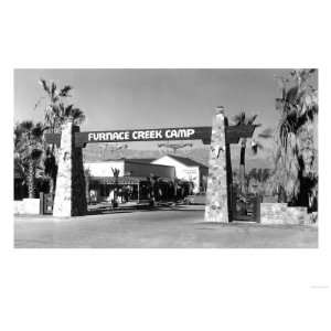 Gate Entrance View of Furnace Creek Camp   Death Valley, CA Premium 