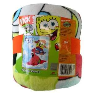  Nick Jr Spongebob Squarepants Throw Blanket Toys & Games