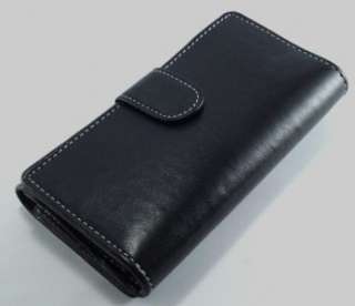 Just Leather Ladies Purse Wallet Card Holder Black Genuine Leather LS1 