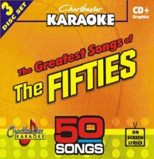 Chartbuster Karaoke CDG 5013 Fifties 50s Greatest Songs  