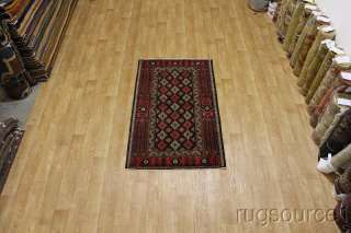 RARE 60 YEARS OLD ANTIQUE 4X6 BALOUCH PERSIAN ORIENTAL AREA RUG WOOL 