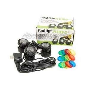  LED 3 Light Pond Light Kit Patio, Lawn & Garden