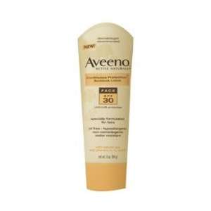  Aveeno Continuous Protection Sunblock Lotion Face SPF 30 