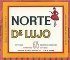 Argentina Norte de Lujo Beer Label Cerveza Budweiser Br