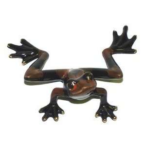  Orange/Black Frog Stretching ~ 5.25 Inch