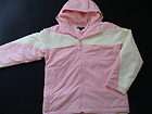 nwt lands end girls squall jacket winter coat l 14 pink parka fleece 