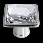   Clear Crystal Pull Knob for Drawers, Cabinets, Cupboard Doors  