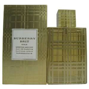 BURBERRY BRIT GOLD Perfume. EAU DE PARFUM SPRAY 1.7 oz / 50 ml By 