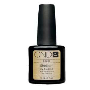  CND Shellac TOP COAT Gel UV Nail Polish 0.5 oz Manicure 