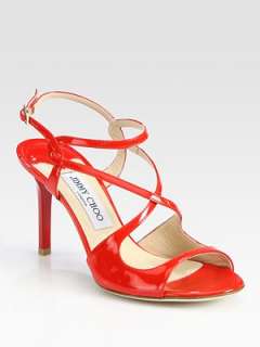 Jimmy Choo   Paxton Patent Leather Sandals    