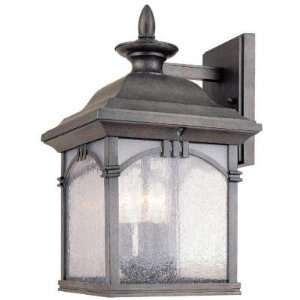  Hampton Bay 9 In. 3 Light Antique Silver Wall Lantern 