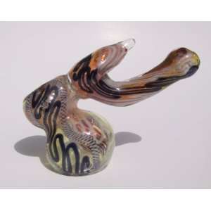  Hand Crafted Glass Bubbler Tobacco Pipe 