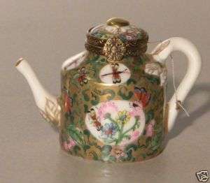 NEW Chinoiserie Teapot no.145 Porcelain Limoges Box  