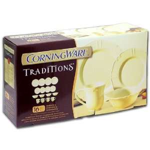  Corningware Traditions Yellow Stoneware Dishware Set 