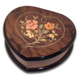  Exclusive Heart Shaped Rosewood Music Jewelry Box   22 